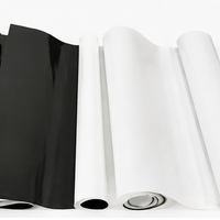 Film de paillage LDPE noir et blanc de haute qualité, stabilisé aux UV, film plastique pour couverture du sol agricole, pour la plantation en serre