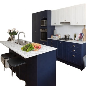 Vermonhouzz <strong>Flat</strong> <strong>Pack</strong> Customized <strong>Kitchen</strong> Design Shaker Lacquer Modern <strong>Kitchen</strong> Cabinet with <strong>Island</strong> - Product Image 1