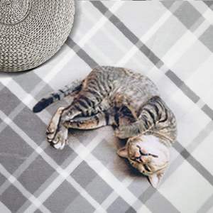 Alfombras navideñas a cuadros, <span class=keywords><strong>alfombra</strong></span> navideña antideslizante para decoración del hogar, lavable, para sala de estar, dormitorio, <span class=keywords><strong>chimenea</strong></span>, <span class=keywords><strong>alfombra</strong></span> impresa en Stock - Product Image 5