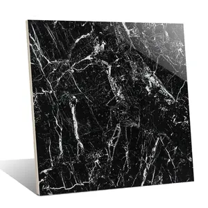 White Marble & Black With Gold Design Texture Polished Glazed Dunai Import Ceramic 600X600