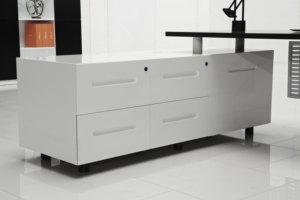 Escritorio Ejecutivo Moderno de Alta Gama KALN, Mueble de Oficina Convertible para Gerente, Escritorio de MDF con <span class=keywords><strong>Chapa</strong></span> o <span class=keywords><strong>Pintura</strong></span> para Escuela - Product Image 5