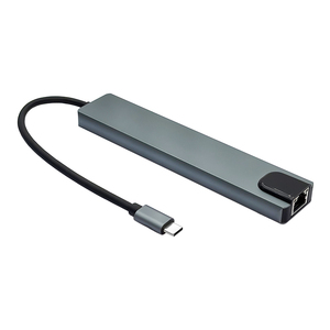 8 trong 1 USB3.0 Type-C HUB 4K HDTV SD TF PD Giao hàng điện sạc Video USB C 100M <span class=keywords><strong>Ethernet</strong></span> Docking Station cho máy tính xách tay - Product Image 5