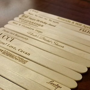 Tùy Chỉnh Laser Khắc 114Mm Nghệ Thuật Dân Gian Popsicle Stick Cá Nhân Gỗ Ice Cream Stick - Product Image 3