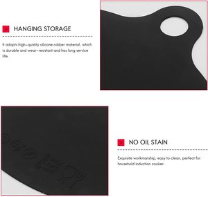 Alfombrillas de Silicona para Placas de Inducción, Protector de Arañazos, Alfombrilla Redonda Aislante del Calor, Alfombrilla de Silicona para Cocina de Inducción Moderna, 100 Unidades - Product Image 2