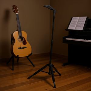 Soporte para guitarra de altura ajustable, trípode plegable de 35,4-47,2 pulgadas para guitarra eléctrica clásica, aleación de aluminio mate - Product Image 2