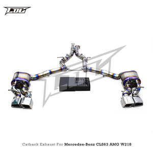 Sistema de escape Boska Valvetronic para Mercedes-Benz CLS63 AMG W218 5.5T 2013-2017, titanio ligero, tipo Catback - Product Image 4