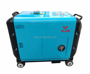VLAIS 5kW/6kVA 220V/380V/50Hz Groupe électrogène diesel silencieux triphasé approuvé CE COC ISO Type portable à faible consommation de carburant - Product Image 4