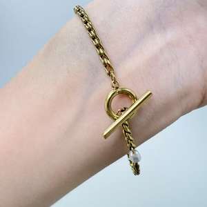 Muxcor, pulseras personalizadas con cuentas de perlas para mujer, pulsera de cadena de oro, temperamento de acero de titanio a la moda, joyería femenina - Product Image 6