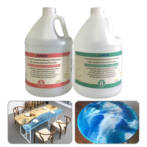 <span class=keywords><strong>Resina</strong></span> Epossidica <span class=keywords><strong>Trasparente</strong></span> Cristallina per Colate Profonde a Bassa Viscosità per Realizzare Tavoli Effetto Fiume in Legno - Product Image 5