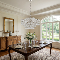 Lustre LED contemporain personnalisé en forme de fleur en verre pour hall d'entrée, hôtel, salle à manger, décoration de luxe