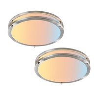 Plafonnier LED à intensité variable Gold Saturn, lumière réglable pour couloir, salle de bain, cuisine