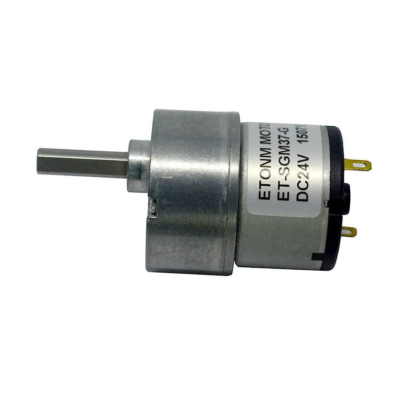 ET-SGM37-G 100Rpm 6V Spur Gear Bbq Motor untuk Dispenser Sabun dan Higienis Toilet Kursi