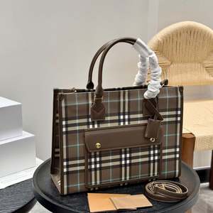 Sac à bandoulière décontracté pour femme, version originale de haute qualité, de marque de luxe, à carreaux, grande capacité, avec fermeture, tendance - Product Image 2