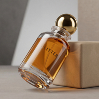 Botella de Perfume de Vidrio Vacía Personalizada con Pulverizador y Tapa, 30ml/50ml/100ml, Cristal Mate Esmerilado, Grabado, Calcomanía, Serigrafía
