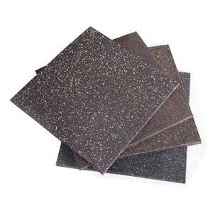 Dalles de sol en vinyle avec particules de caoutchouc naturel EPDM, antidérapantes et résistantes aux chocs, pour gymnases, terrains de sport, entrepôts intérieurs et garages - Product Image 1