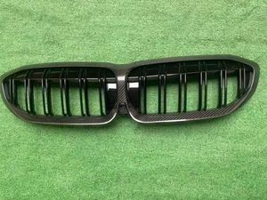Pour 2020-2025 pour Série 3 325i G20 G28 : Grille centrale de remplacement en fibre de carbone, style double ligne, pour mise à niveau - Product Image 6