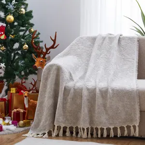 BLX150* 200cm Wool Super Warm Cozy Sofa Blanket gift bed travel