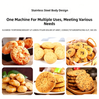 Nouvelle machine à mouler rotative industrielle entièrement automatique pour la fabrication de biscuits, formes multifonctionnelles pour les boulangeries, les usines de céréales et de snacks