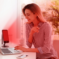 Panneau de luminothérapie portable infrarouge et rouge, 5000 mAh, sans fil, rechargeable, appareil LED pour soins personnels à domicile