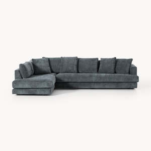 Juego de Sofás Seccionales <span class=keywords><strong>en</strong></span> Forma de L de Tela Crema Estilo Nórdico Minimalista, Sofá Modular Contemporáneo para Sala de Estar, Apartamento, Hotel, Salón - Product Image 4