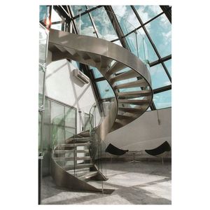 Prima moderne forme incurvée Double hélice économique <span class=keywords><strong>escalier</strong></span> en colimaçon intérieur bois fer acier garde-corps <span class=keywords><strong>escalier</strong></span> rond - Product Image 4