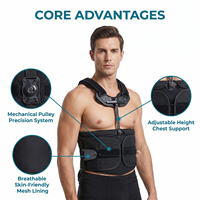 Orthèse dorsale réglable OEM, orthèse thoraco-lumbosacrée, support rigide de la colonne vertébrale, stabilisation thoracique lombaire après blessure, récupération