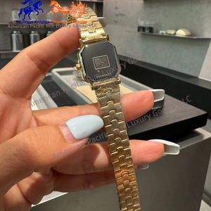 Reloj de Pulsera de Acero Inoxidable de Lujo para Mujer, Caja Cuadrada con Esfera de Índices Romanos, Movimiento de Cuarzo, Estilo Clásico y Elegante - Product Image 6