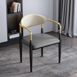 <span class=keywords><strong>Chaise</strong></span> de salle à manger au <span class=keywords><strong>design</strong></span> scandinave moderne avec revêtement en microfibre <span class=keywords><strong>et</strong></span> pieds en métal - Meubles de salle à manger décontractés haut de gamme pour la maison - Product Image 3