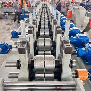 Thin-Wall Light Steel (0.4-1.2mm) Purlin Roll Forming Machine Full-automatic PLC <b>Control</b> <b>Motor</b> & Gear Construction Use - Product Image 5