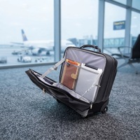 Valise à roulettes pour homme et femme en tissu Oxford, sac de voyage d'affaires avec poignée, boîte à bagages pour ordinateur portable 18 pouces