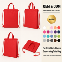 Sac à dos de sport portable en non-tissé imperméable avec logo personnalisé, sac à cordon solaire, vente en gros