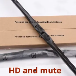 Plumas Limpiaparabrisas Híbridas Premium de 3 Secciones, Diseño Aerodinámico, Recubrimiento de Grafito, Goma Natural, Limpieza Silenciosa, para Todo Clima, Corolla <span class=keywords><strong>Auris</strong></span> - Product Image 6