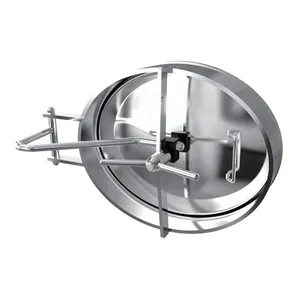 Sanitary Food Grade Stainless Steel SS304 SS316 Elliptic Manhole cover inverted For Beer Tanks