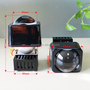 Proyector Bi LED E18 de 1,5 pulgadas de buena calidad, luces LED de matriz de haz Alto y Bajo, Mini lentes cuadradas Devil Eyes para retroadaptación de faros - Product Image 4