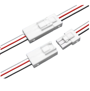 39612 Dikdörtgen Soket Bağlantı Kablosu 3.96mm Aralık 2-Pin Erkek-Dişi Saf Bakır PVC LED için - Product Image 4