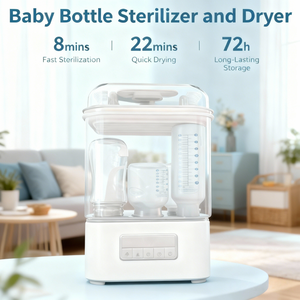 جهاز تعقيم وتجفيف زجاجات الأطفال الجديد متعدد الوظائف بشاشة رقمية، بسعر منخفض بالجملة، مثالي للمشترين بكميات كبيرة - Product Image 2
