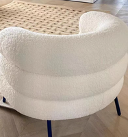 Chaise de salle à manger moderne Sherpa pour réception d'hôtel, négociation, loisirs, chambre et extérieur