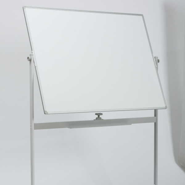 360 Rotation Aluminum Frame 90x120cm Mobile Magnetic Whiteboard with Wheels for School and Office