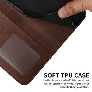 Luxury TPU Leather Flip <strong>Wallet</strong> Stand <strong>Case</strong> for Infinix Hot 50 <strong>Note</strong> 40X Zero 40 GO 1 30C 4G 5G Protective Shockproof Phone Cover - Product Image 3