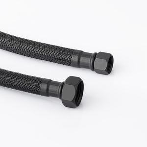 PPWモダンブラックポリマー編組フレキシブル配管ホースPVC素材1/2 "内径1.0Mpa最大圧力バスルームホース - Product Image 2