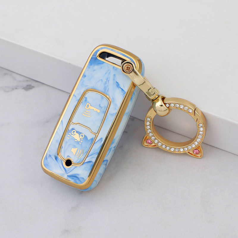 Blue+Key Ring