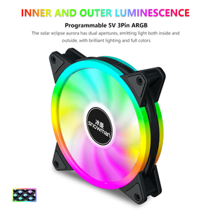 Pupazzo di neve gioco PC silenzioso ventola di raffreddamento 120mm PWM 4 Pin di illuminazione ARGB <span class=keywords><strong>CPU</strong></span> Air Cooler Desktop PC caso aria ventola di raffreddamento - Product Image 4