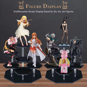 <span class=keywords><strong>Bijoux</strong></span> personnalisés, parfum, cosmétiques, support organisateur transparent à 7 niveaux, figurines d'<span class=keywords><strong>action</strong></span>, poupées, jouets de collection, <span class=keywords><strong>présentoir</strong></span> en acrylique noir - Product Image 3