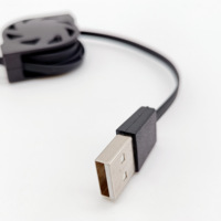 Cable USB Metálico Retráctil de 1m, Carga Rápida 3A, Duradero y Portátil, para Relojes Inteligentes Garmin Fenix, Accesorios