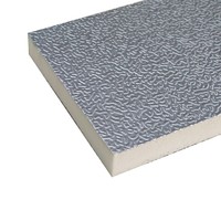 Panneau de conduit d'air HVAC pré-isolé en PUR avec panneau de conduit d'isolation thermique en feuille d'aluminium pour panneau sandwich de conduit AC personnalisé