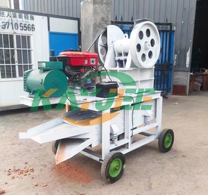 Planta de Trituración de Mandíbulas Móvil Portátil, Trituradora de Piedra de Granito para Cantera de Piedra Imestone con Alimentador Vibratorio y Criba - Product Image 2