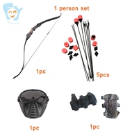 Ensemble de tir à l'arc de combat pour 1 personne, flèches à pointe en mousse EVA, arc recurve Junxing, carbone plastique, sport de plein air, jeu de tir, flèches La Funcosa