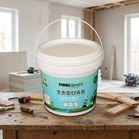 Seaux à peinture en PP à faible hauteur et à large ouverture, imprimés sur mesure pour revêtements de chantier intensifs, à maintien stable