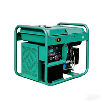 Groupe électrogène diesel à châssis ouvert de 15 kW, monophasé, refroidi par air, démarrage électrique, groupe électrogène portable pour la maison