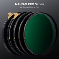 Filtro Variable CPL+ND2-32 con Marco de Latón K&F Concept Nano-X PRO, Filtro CPL 2 en 1, Filtro de Lente de Cámara de Vidrio Óptico